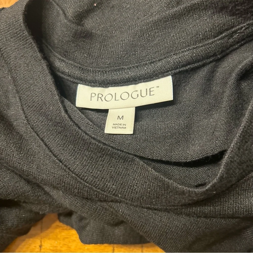 *Worn Once* Prologue Black Knit Long Sleeve Midi Dress, Size Medium - Picture 7 of 9